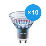 Fordelspakke 10x Philips MASTER LED Spot ExpertColor GU10 PAR16 5.5W 355lm 36D - 927 ekstra varm hvid | bedste farvegengivelse - dæmpbar - erstatter 50W