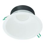 Philips LED downlight Coreline DN142B Aluminium Hvid 11W 1200lm 60D - 830 varm hvid | Udsnit 155mm - IP20 - dæmpbar - Hvid Reflektor