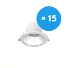 Fordelspakke 15x Noxion LED Downlight Apollo 9W 1100lm 60D - 830 Varm Hvid | 145mm - Udsnit 120mm - UGR 