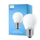 Philips Corepro LED Lustre E27 Kugle matt 6.5W 806lm - 827 ekstra varm hvid | erstatter 60W